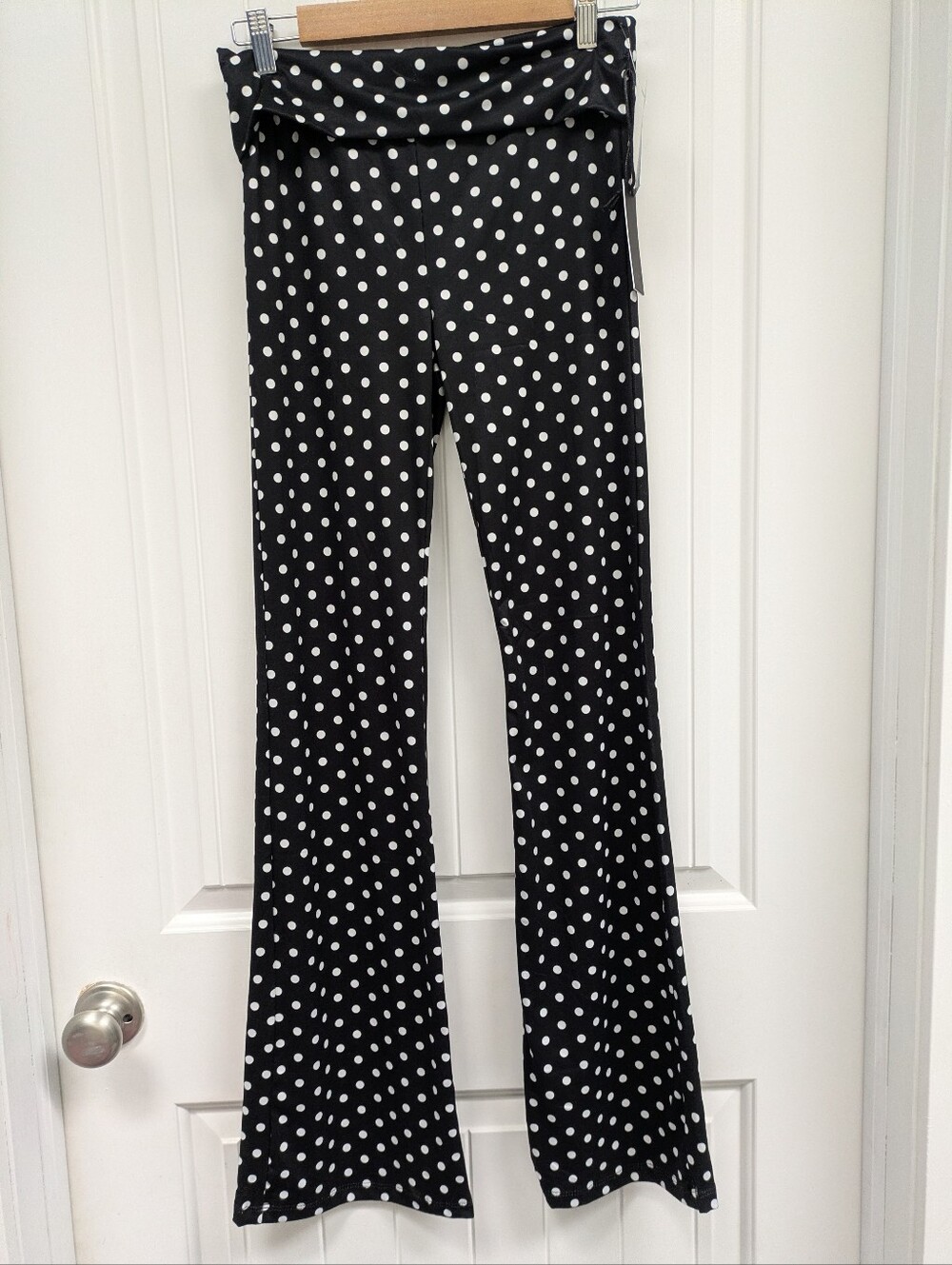 Pac Sun's Beverly and Beck Black & White Polka Dot Flare Pants